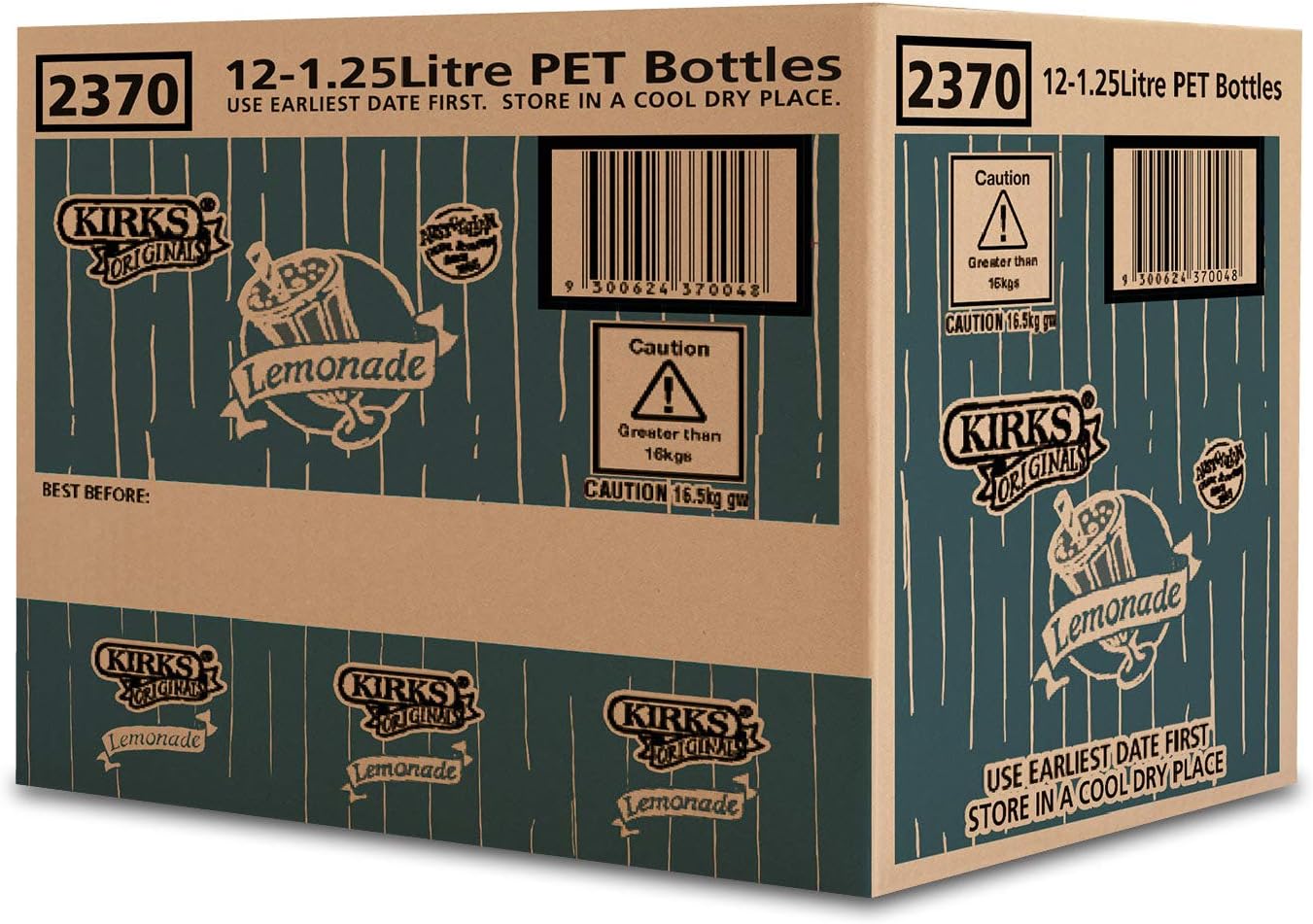 Kirks Lemonade 1.25L x 12