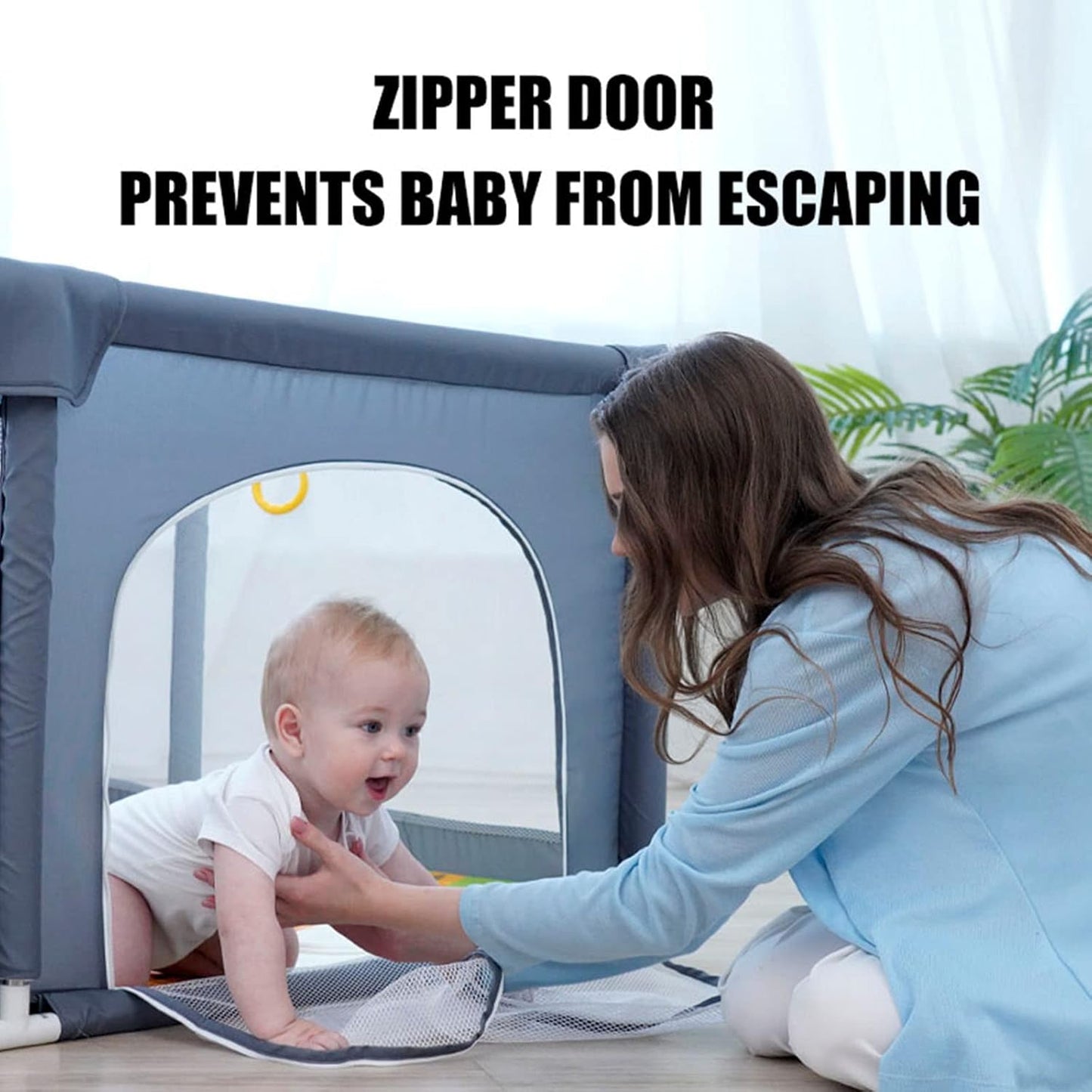 Baby Playpen, 150 x 180 x 68cm Large Playpen for Baby and Toddlers