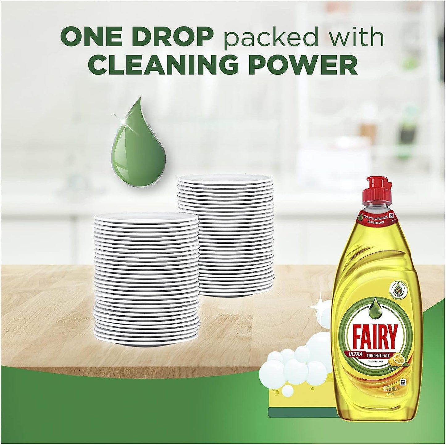 Fairy Ultra Concentrate Lemon Dishwashing Liquid Value Bundle 12x495mL