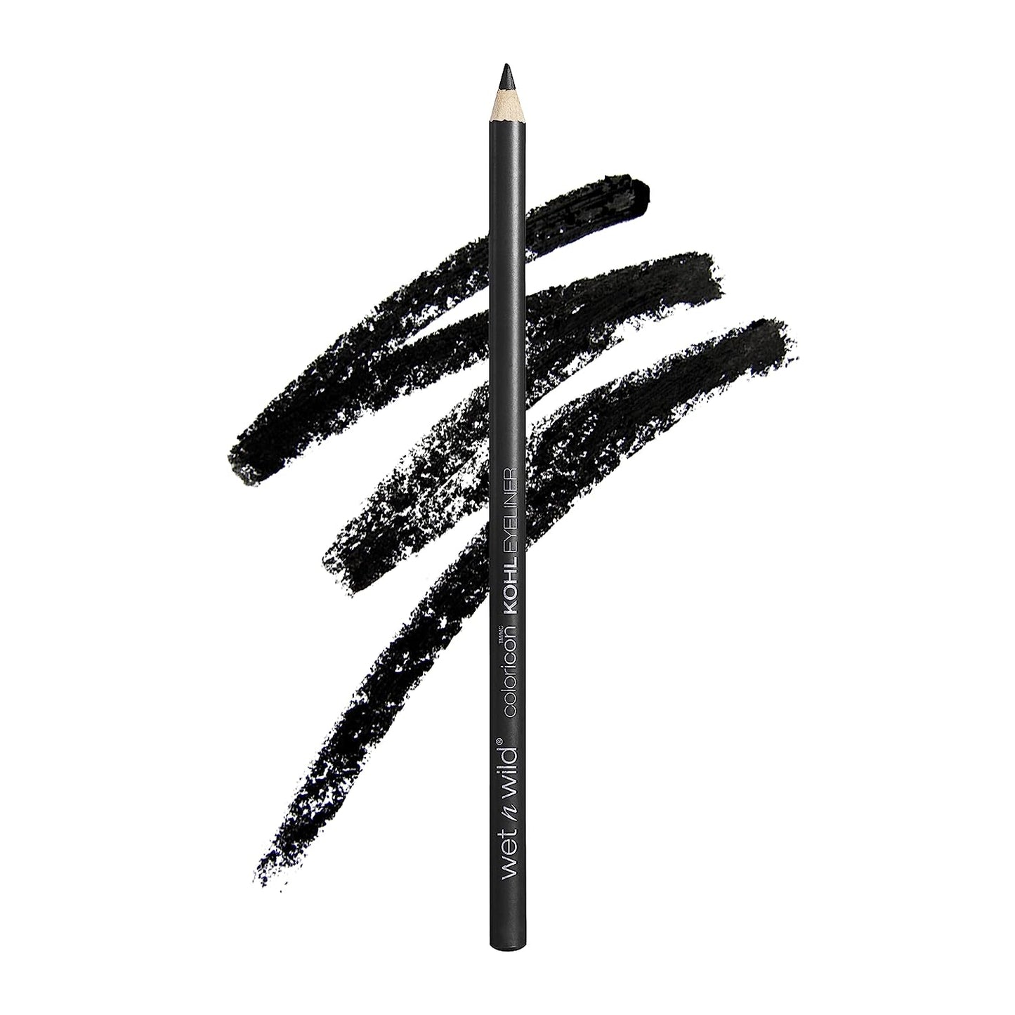 wet n wild Color Icon Kohl Eyeliner Pencil Black, Long Lasting, Highly Pigmented, No Smudging, Smooth Soft Gliding, Eye Liner Makeup, Baby's Got Black