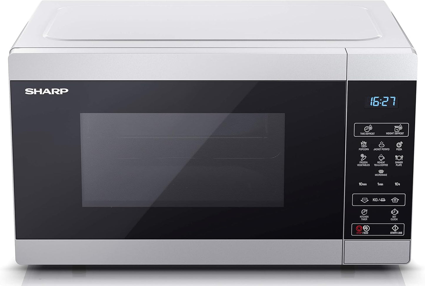 Sharp YC-MS51U-S Solo Digital Microwave Oven 900W, 25 L Capacity & 11 Power Levels - Silver