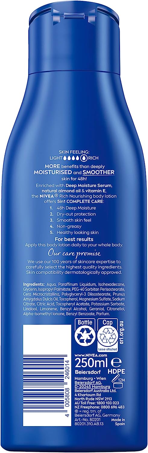 NIVEA Rich Nourishing Body Lotion (250ml)