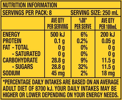SOLO Lemon Soft Drink, 8 x 2L