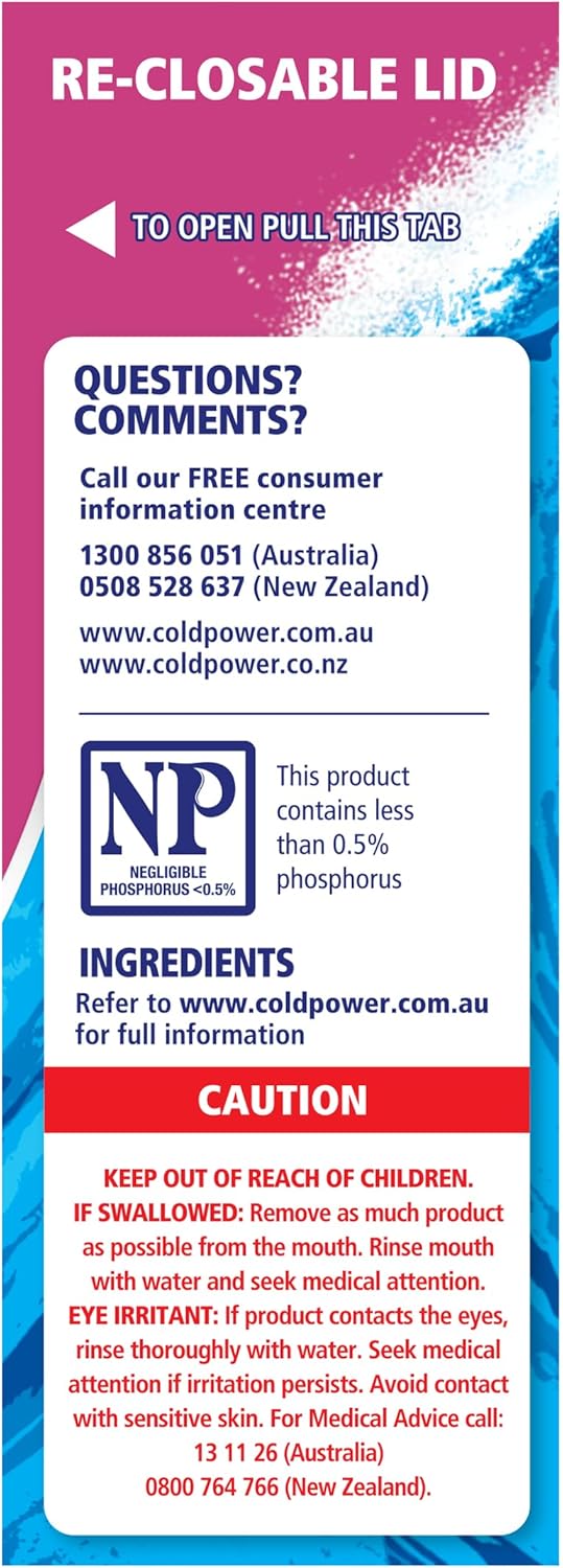 Cold Power 2 in 1 With a Touch of Fabric Softener Powder Laundry Detergent 2Kg