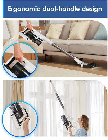 Tineco Pure One A30S 500W Cordless Stick Vacuum Cleaner, 160AW Suction, 60Min Runtime, 1L Larger Dustbin, ZeroTangle Brush, PureCyclone Tech, LED Headlight