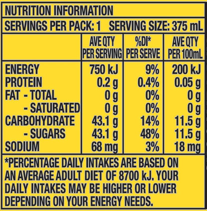 Solo Lemon Soft Drink, 30 x 375ml