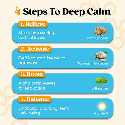 Venture Pal Calming Powdered Drink Mix, Magnesium Glycinate, Ashwagandha,sugar free