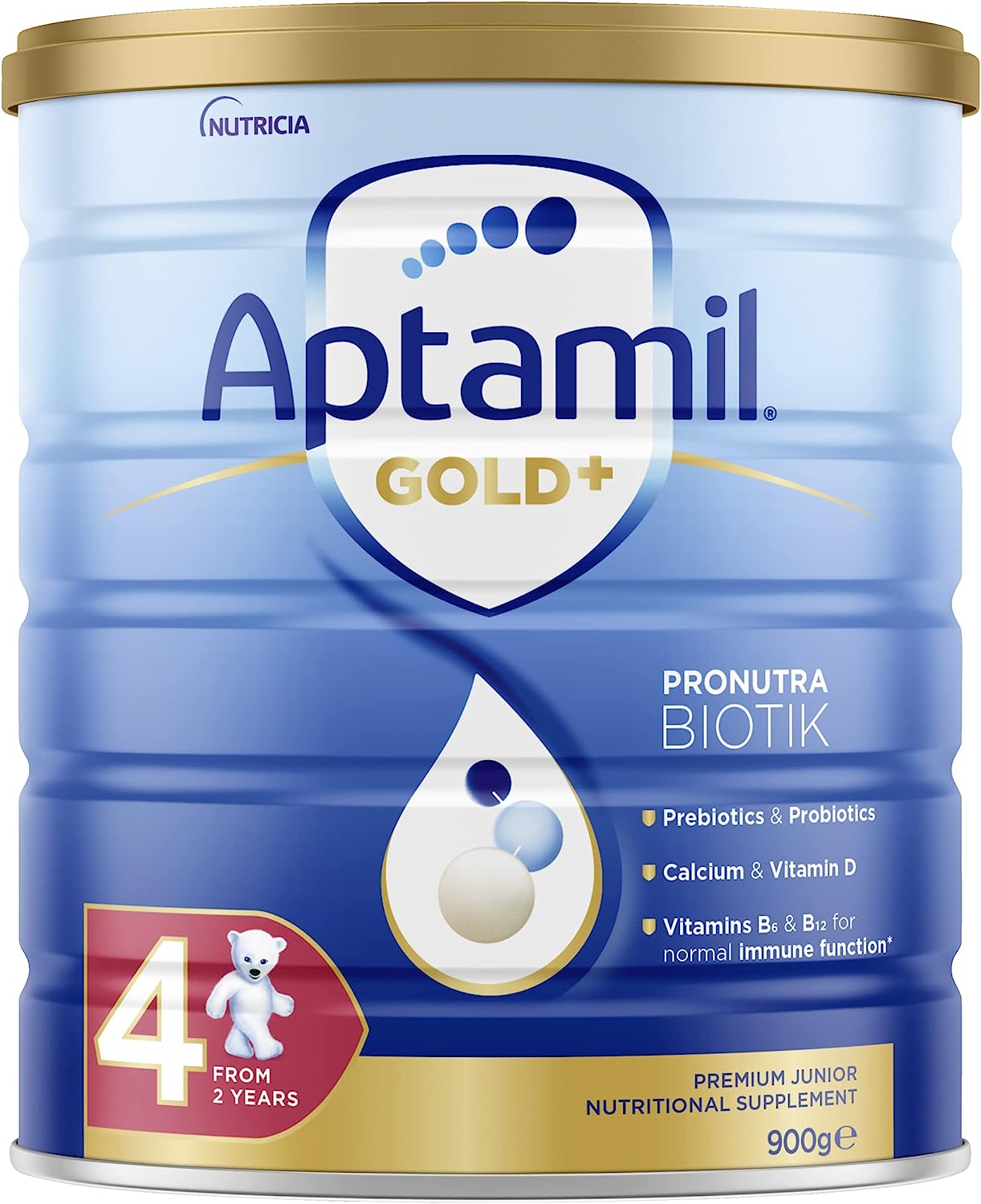 Aptamil Gold+ 4 Junior Nutritional Supplement Milk Drink From 2 Years 900g