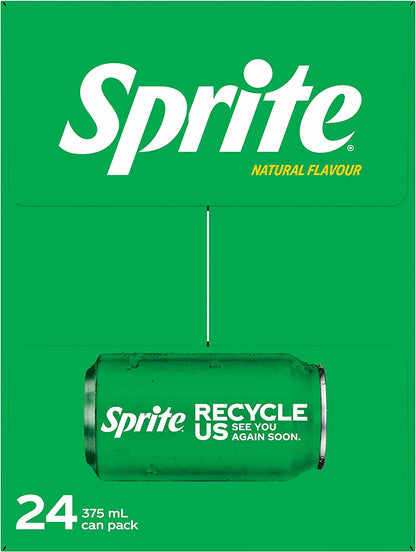 Sprite Lemonade Soft Drink  Cans 24 x 375 ml