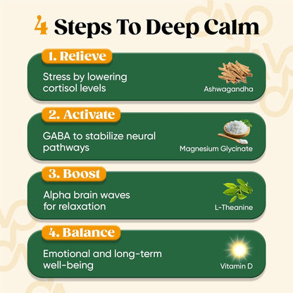 Venture Pal Calming Powdered Drink Mix, Magnesium Glycinate, Ashwagandha,sugar free