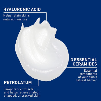 CeraVe Healing Ointment, Hydrating Skin Protectant With Petrolatum, Hyaluronic Acid & Ceramides 12oz