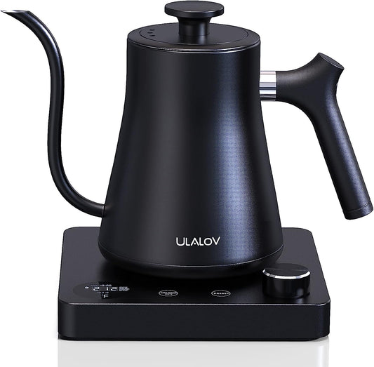 Ulalov Gooseneck Electric Kettle 1.0L with Temperature Control,Ultra Fast Boiling Hot Water Kettle
