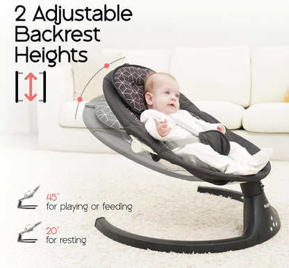 Baby Swing for Infants to Toddler,Electric Baby Swing and Bouncer,Bluetooth Infant Swing