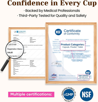 Venture Pal Premium Adaptogenic Mushroom Coffee with Multi Collagen,30 Servings