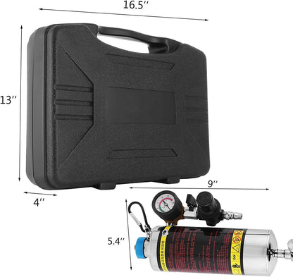 Mophorn Non-dismantle Injector Cleaner 600ML Automotive Non-dismantle Gasoline Fuel Injector Tester and Cleaner Fuel System Fuel Injector Cleaner Tool Set for Petrol EFI Throttle (0-140PSI)