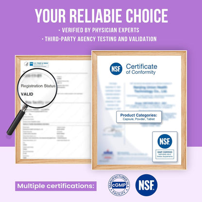 Venture Pal Calming Powdered Drink Mix, Magnesium Glycinate,sugar free