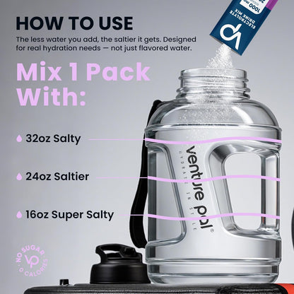 Venture Pal High Sodium Sugar-Free Electrolyte Powder Pac-30 Sticks