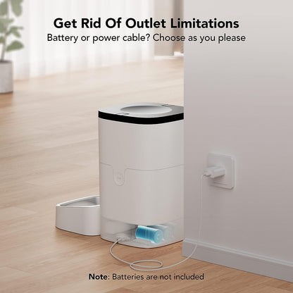 PETLIBRO Automatic Cat Food Dispenser, Automatic Cat Feeder with Customize Feeding Schedule, Auto Cat Feeder with Interactive Voice Recorder, Timed Pet Feeder for Cat & Dog 1-4 Meals Dry Food 4L