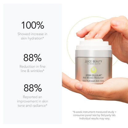 Juice Beauty STEM CELLULAR Anti-Wrinkle Face Moisturizer | Hydrating Formula with Plant Stem Cells, Vitamin C, and Resveratrol for Fine Lines and Wrinkles (1.7 fl oz)