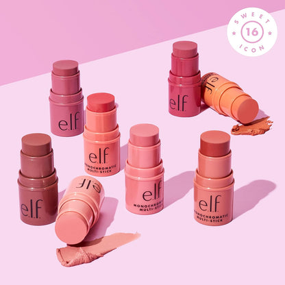 E.I.F Monochromatic Multi Stick, Creamy, Lightweight, Versatile, Luxurious, Adds Shimmer, Easy To Use On The Go, Blends Effortlessly, Sparkling Rose, 0.155 Oz