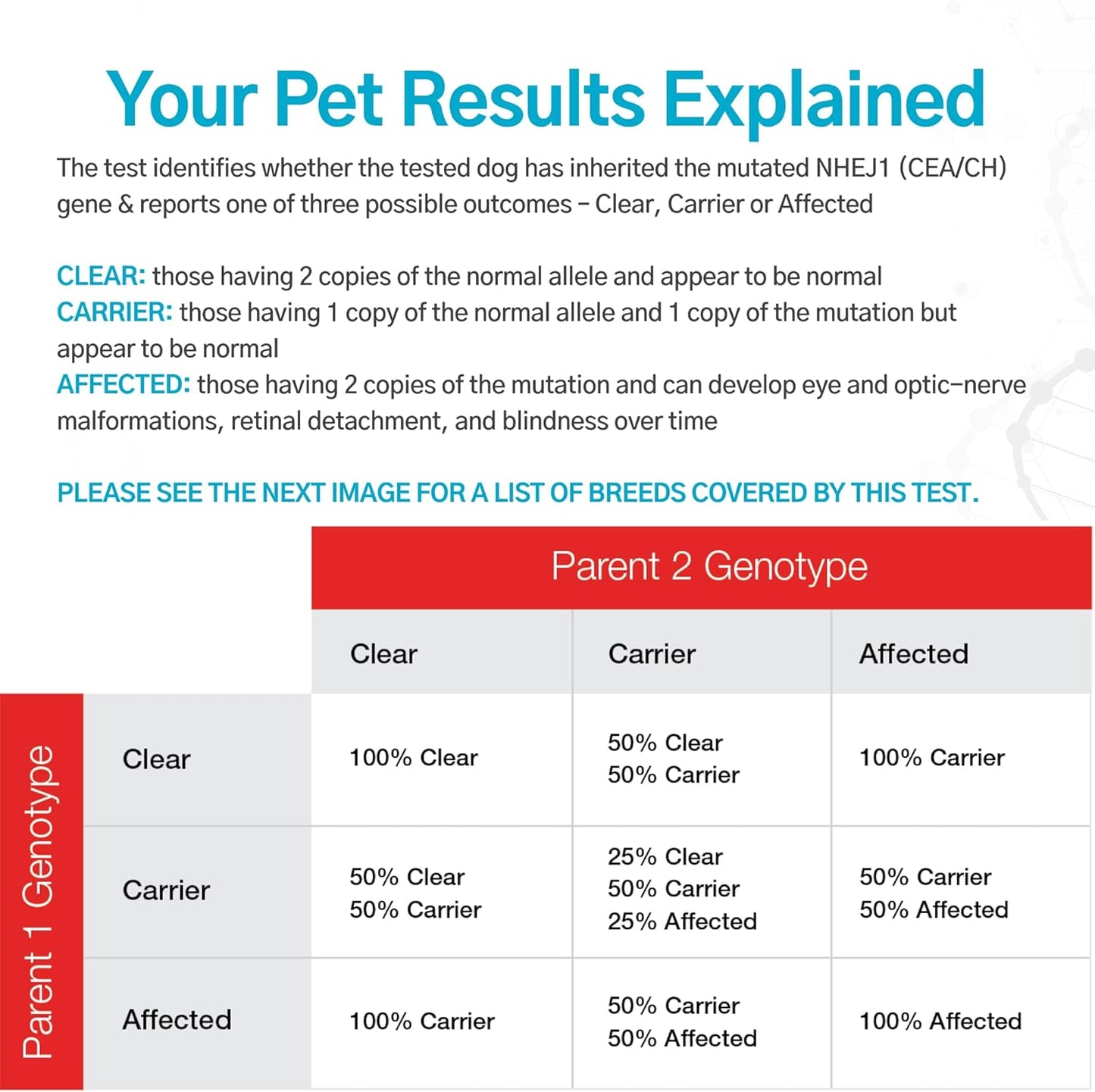 AffinityDNA Dog Collie Eye Anomaly Choroidal Hypoplasia (CEA/CH) DNA Test |