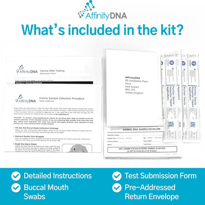 AffinityDNA Dog Exercise Induced Collapse (EIC) DNA Test | Home Sample Collection Kit for 1 Canine | EIC Testing for Your Puppy