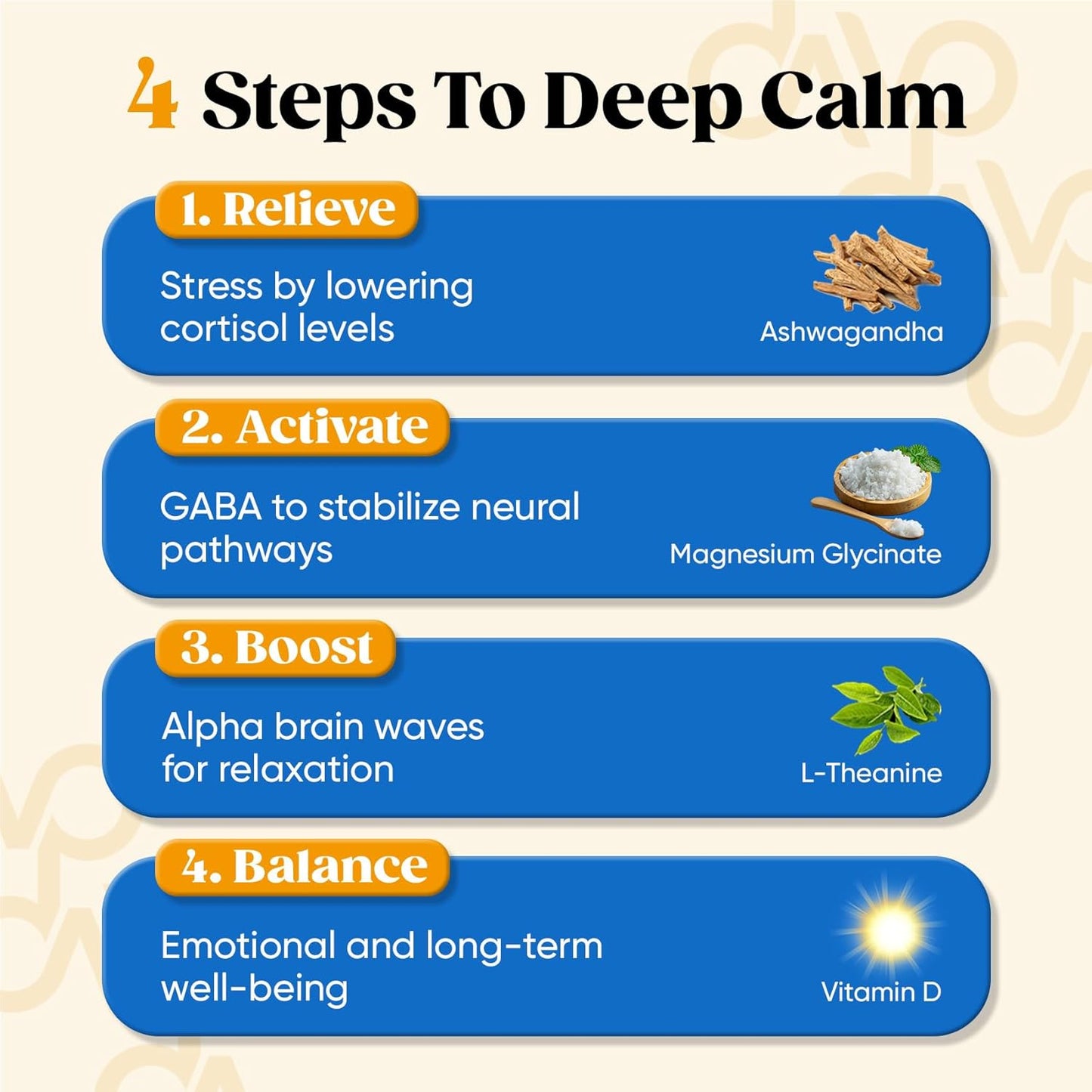 Venture Pal Calming Powdered Drink Mix, Magnesium Glycinate, Ashwagandha, L-Theanine,Vitamin D, Lions Mane, Sugar Free Magnesium Supplement Blend for Relax & Focus, Non GMO, Vegan, On The Go