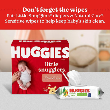Huggies Little Snugglers Baby Diapers, Size Newborn (up to 10 lb.), 128 Giant Pack