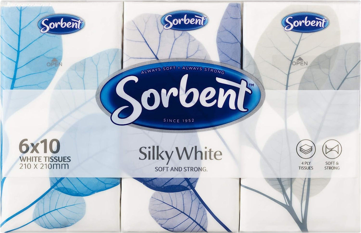 Sorbent Pocket Pack White Facial Tissues 720 tissues