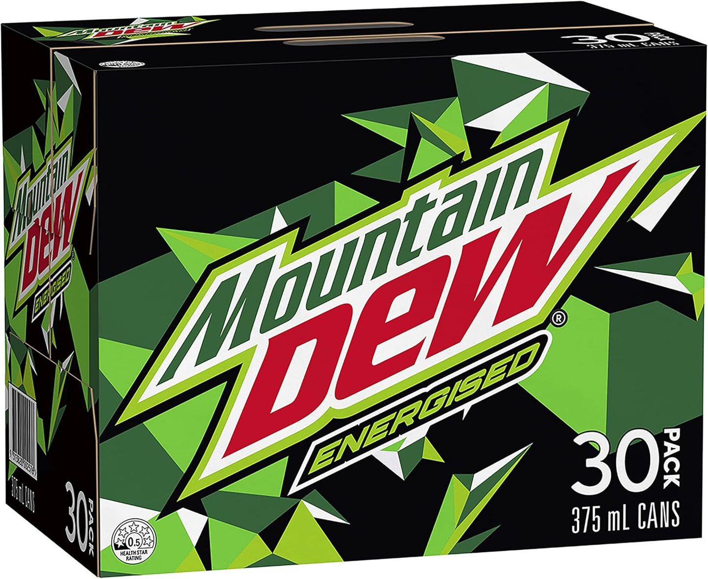 Mountain Dew Energised Soft Drink 30 x 375ml Can