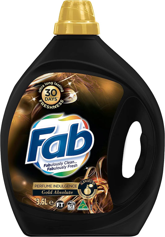 Fab Perfume Indulgence Gold Absolute Laundry Liquid Detergent, 3.6 ltrs