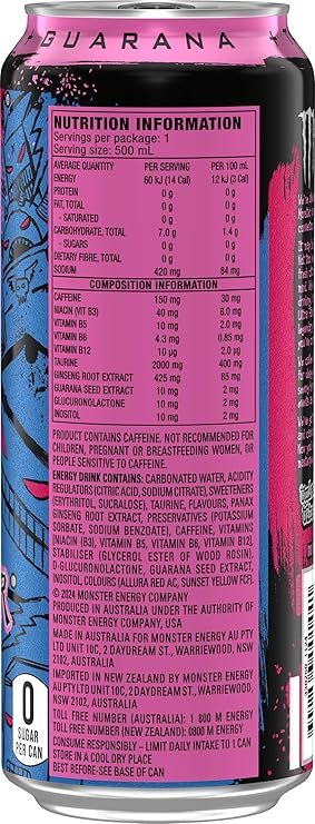 Monster Energy Drink Ultra Fantasy Ruby Red 24 x 500ml