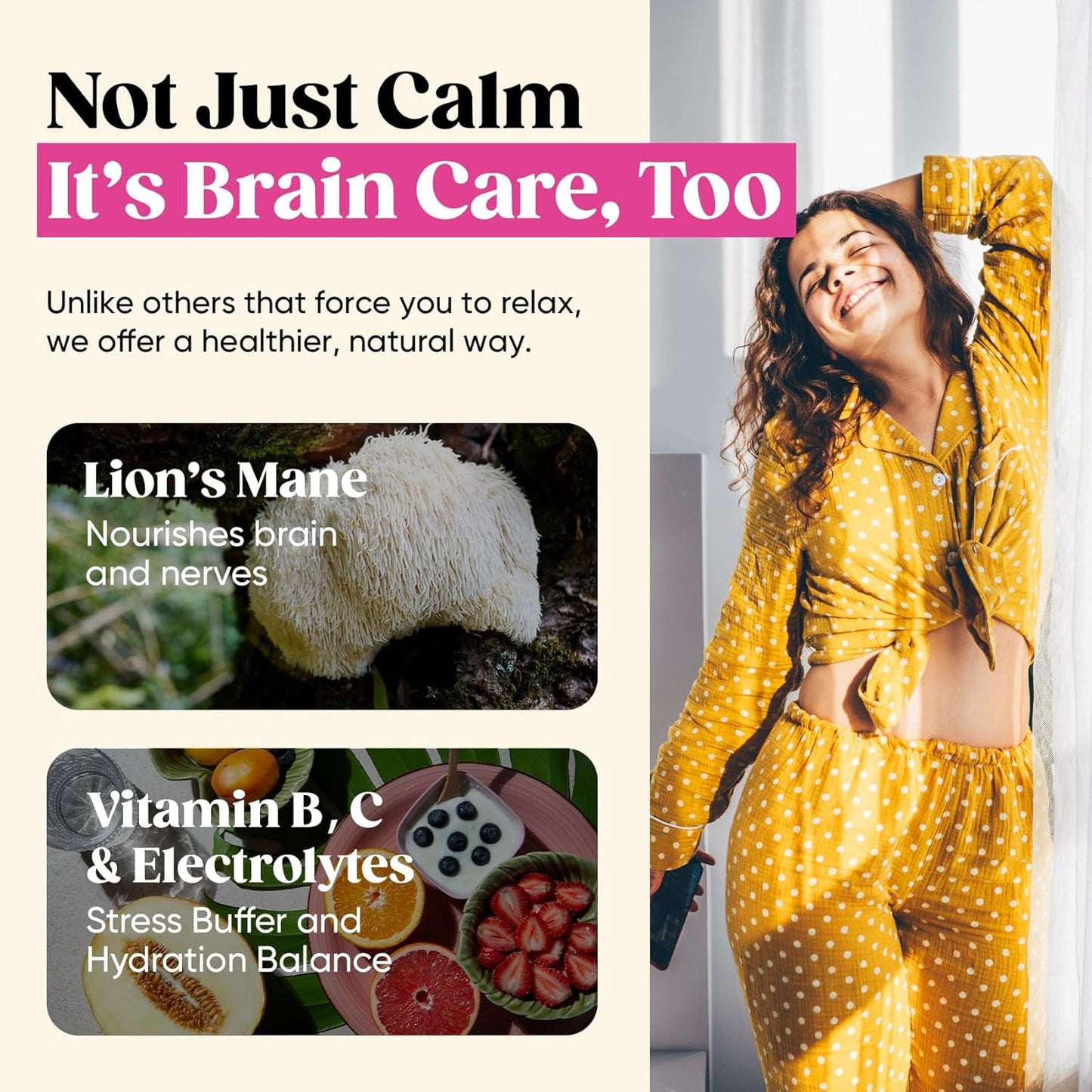 Venture Pal Calming Powdered Drink Mix, Magnesium Glycinate, Ashwagandha,sugar free