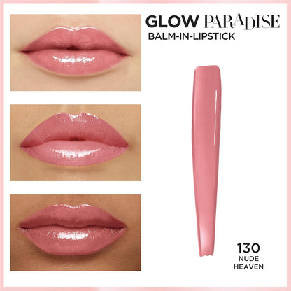 PerricoL’Oréal Paris Glow Paradise Hydrating Balm-in-Lipstick with Pomegranate Extract, Nude Heavenne MD No Makeup Lipstick Broad Spectrum