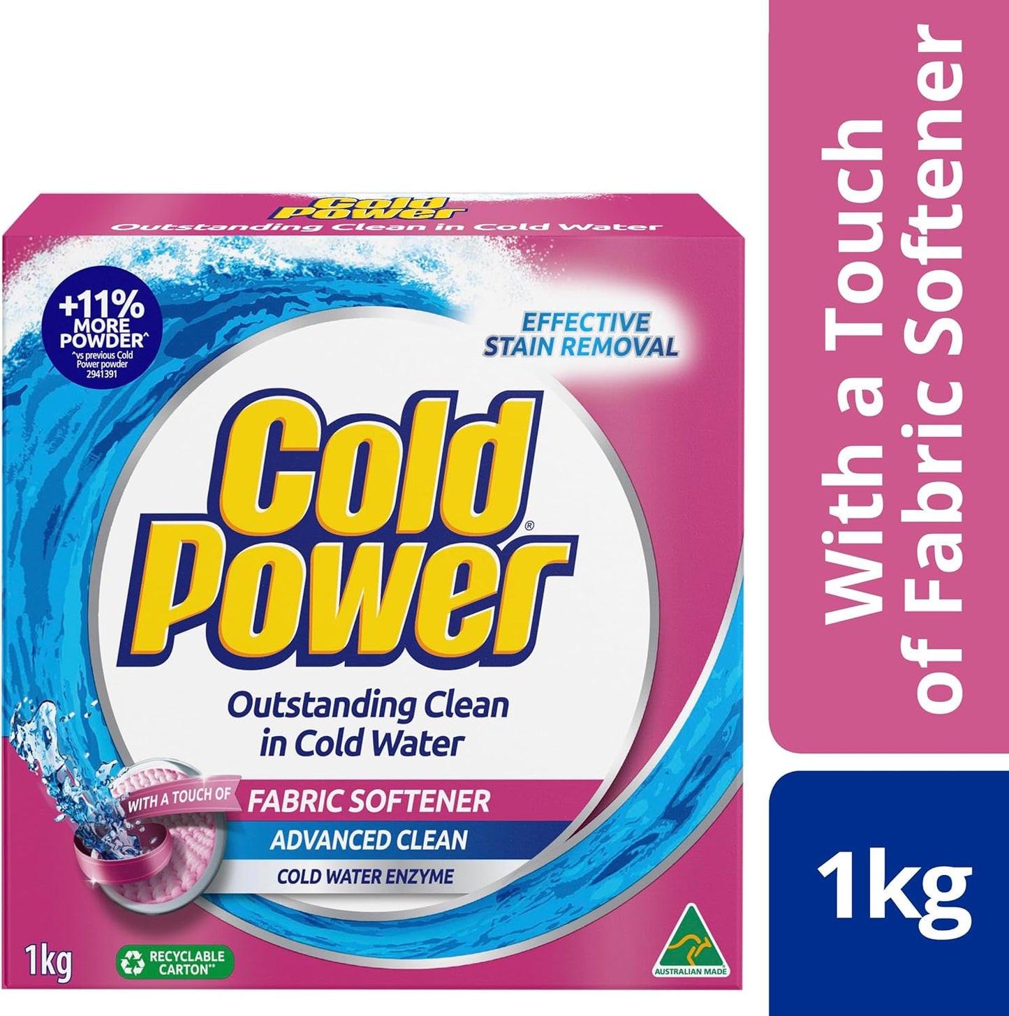 Cold Power Advanced Clean with A Touch of Fabric Softener Laundry Powder 1 kg