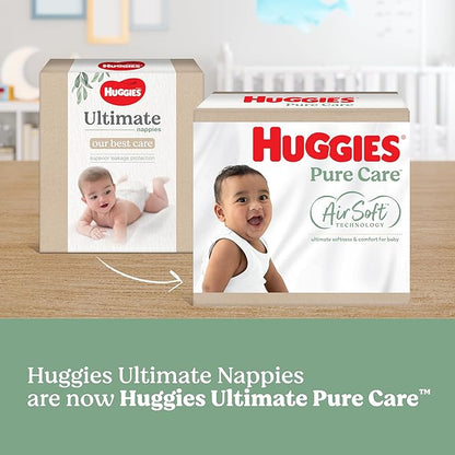 Huggies Pure Care Nappies Size 3 (6-11kg) 72 Count (Packaging May Vary)