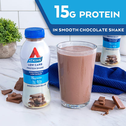 Atkins Chocolate Lo Carb Protein Shake 330 ml (Pack of 6)