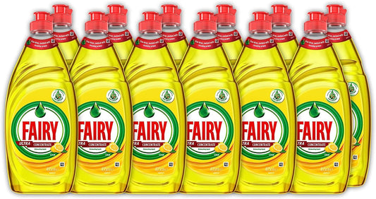 Fairy Ultra Concentrate Lemon Dishwashing Liquid Value Bundle 12x495mL