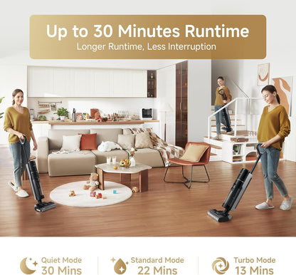 dreame G10 Wet Dry Vacuum Cleaner, Cordless Vacuum Mop All in One with Auto Self-Cleaning, Up to 30 Mins Runtime, Cordless Floor Cleaner Machine for Hard Floors, Edge Cleaning Wet Dry Vacuum