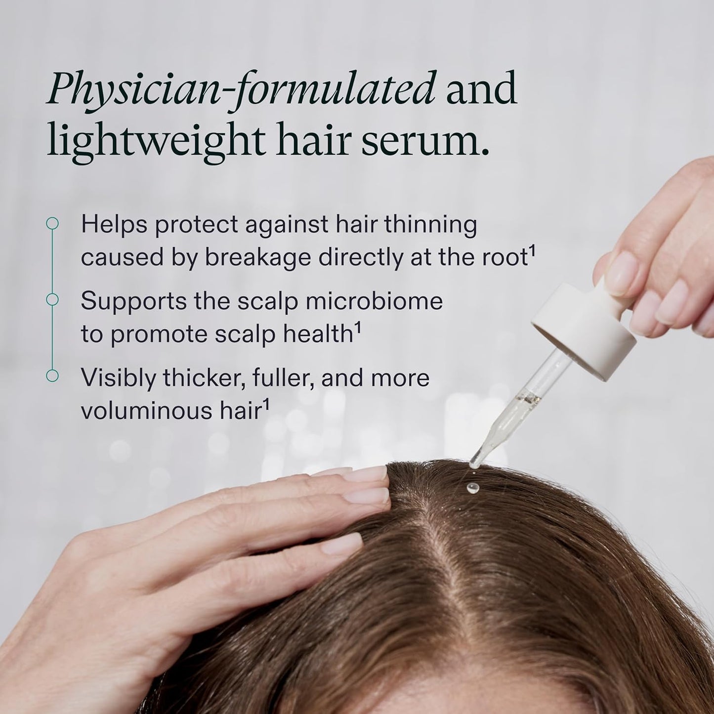 Nutrafol Women's Hair Serum, Supports Visibly Thicker and Stronger Hair, Vegan