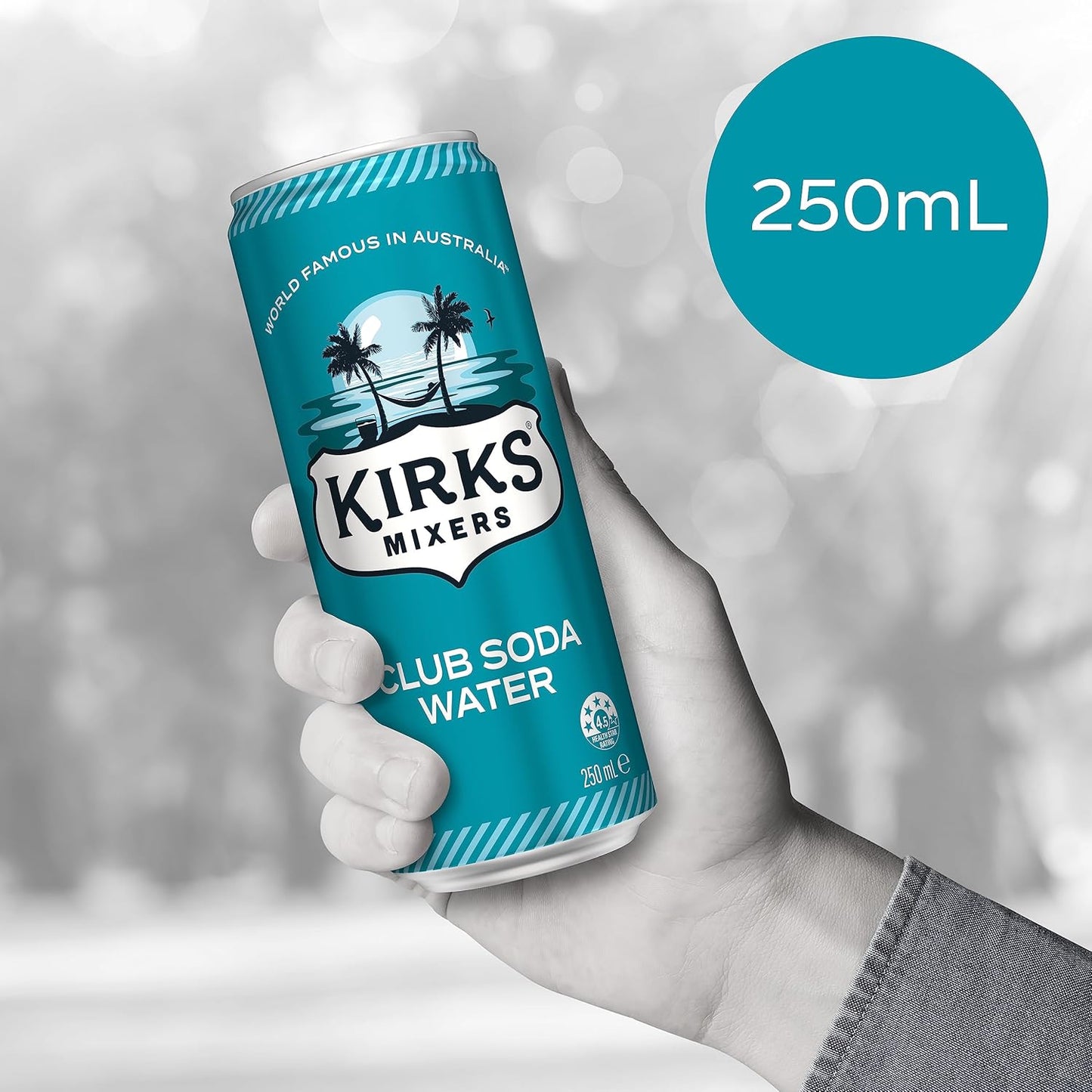 Kirks Mixers Soda Water Mini Can Multipack 24 x 250 mL