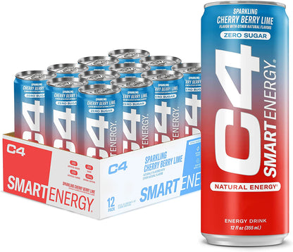 C4 Smart Energy Drink - Sugar Free Performance Fuel- Freedom Ice 12