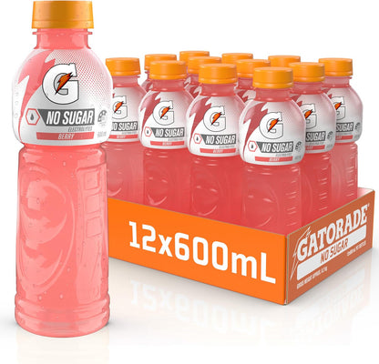 Gatorade No Sugar Berry Sports Drink 12 x 600ml Bottle