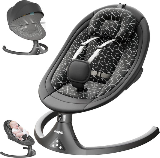 Baby Swing for Infants to Toddler,Electric Baby Swing and Bouncer,Bluetooth Infant Swing