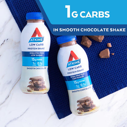 Atkins Chocolate Lo Carb Protein Shake 330 ml (Pack of 6)