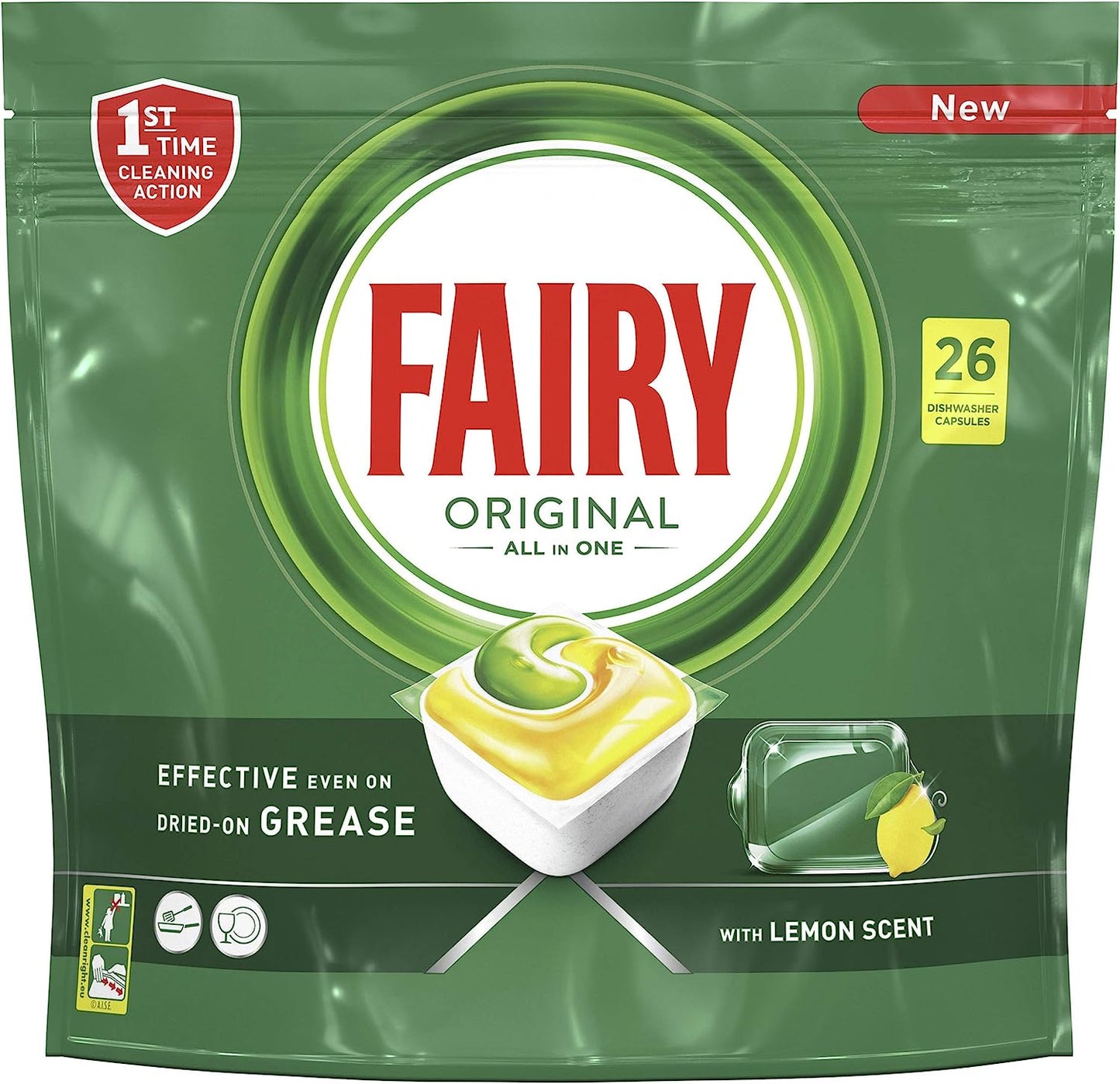 Fairy All-In-One Dishwasher Tablets 192 Pack Value Bundle