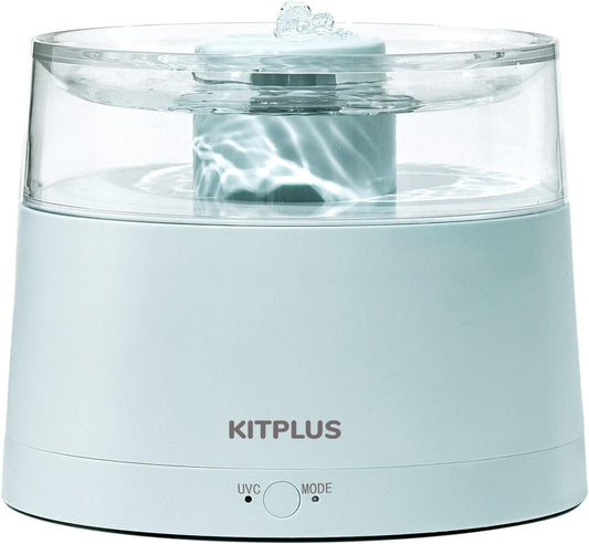 Cat Water Fountain with Wireless Pump, [Separation of Water and Electricity] [99.99% Safe and Clean] Automatic Cat Fountain , Smart Modes, Easy to Clean, Ultra Quiet Pet Water Fountain -KITPLUS