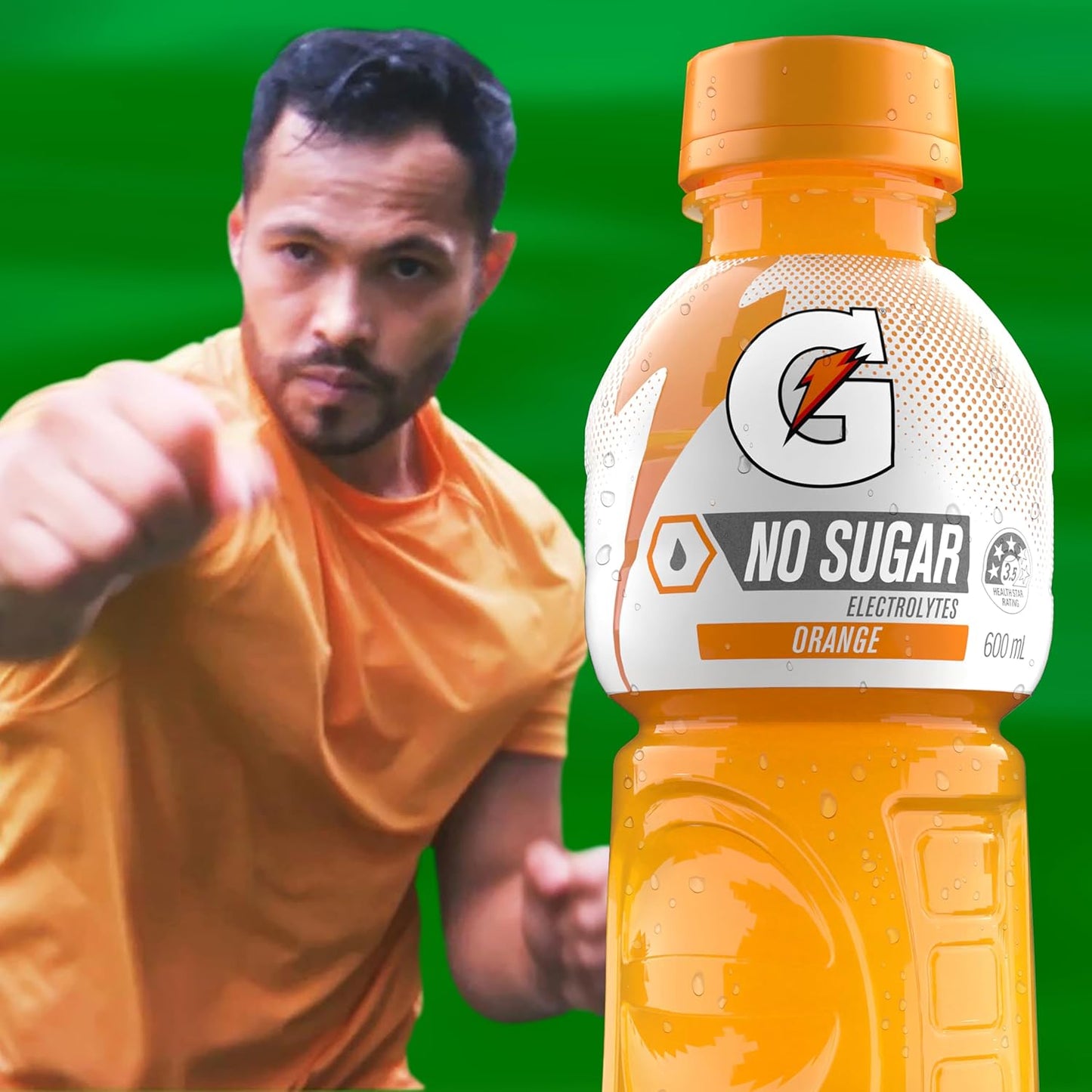 Gatorade No Sugar Orange Sports Drink 12 x 600ml Bottle