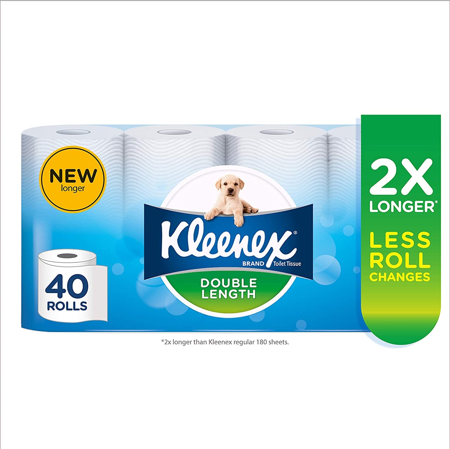 Kleenex Double Length Toilet Paper 40 Rolls in a box