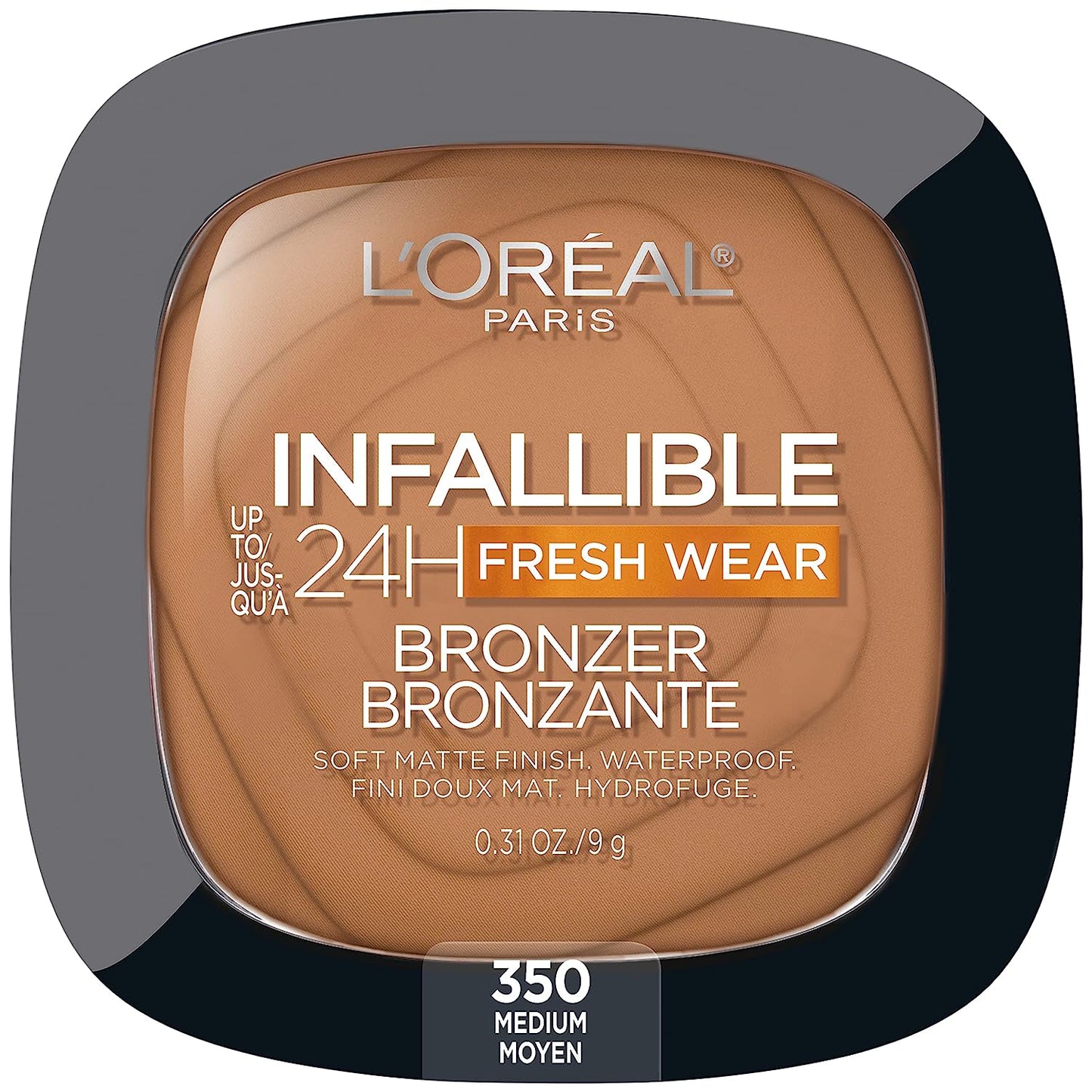 Paris Cosmetics Infallible Up to 24H Fresh Wear Soft Matte Longwear Bronzer. Waterproof, heatproof, Transfer, humidity and sweatproof, Medium, 0.31 oz